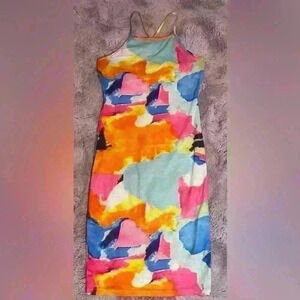 Unbranded Medium Colorful Dress String Sleeves